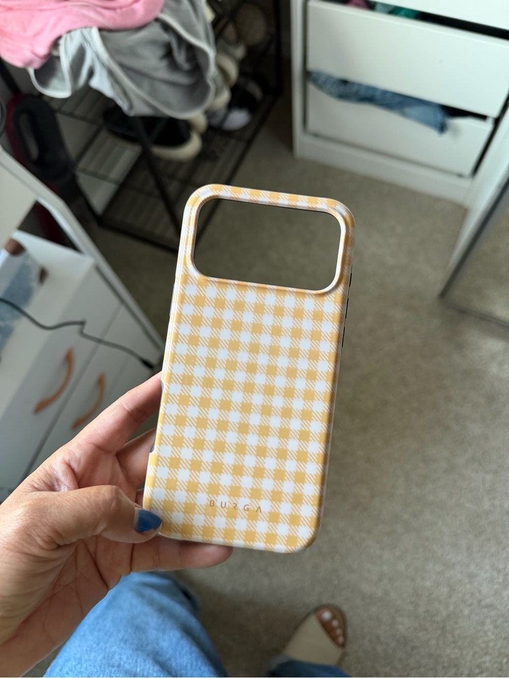 BURGA plaid iphone 17 pro max case